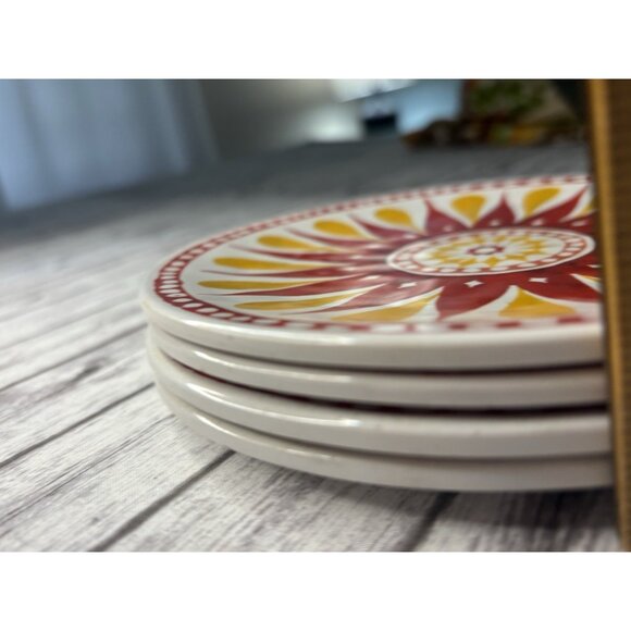 Bed Bath & Beyond Gypsy Grapefruit Melamine Appetizer Plates (Set of 4) - Picture 8 of 9